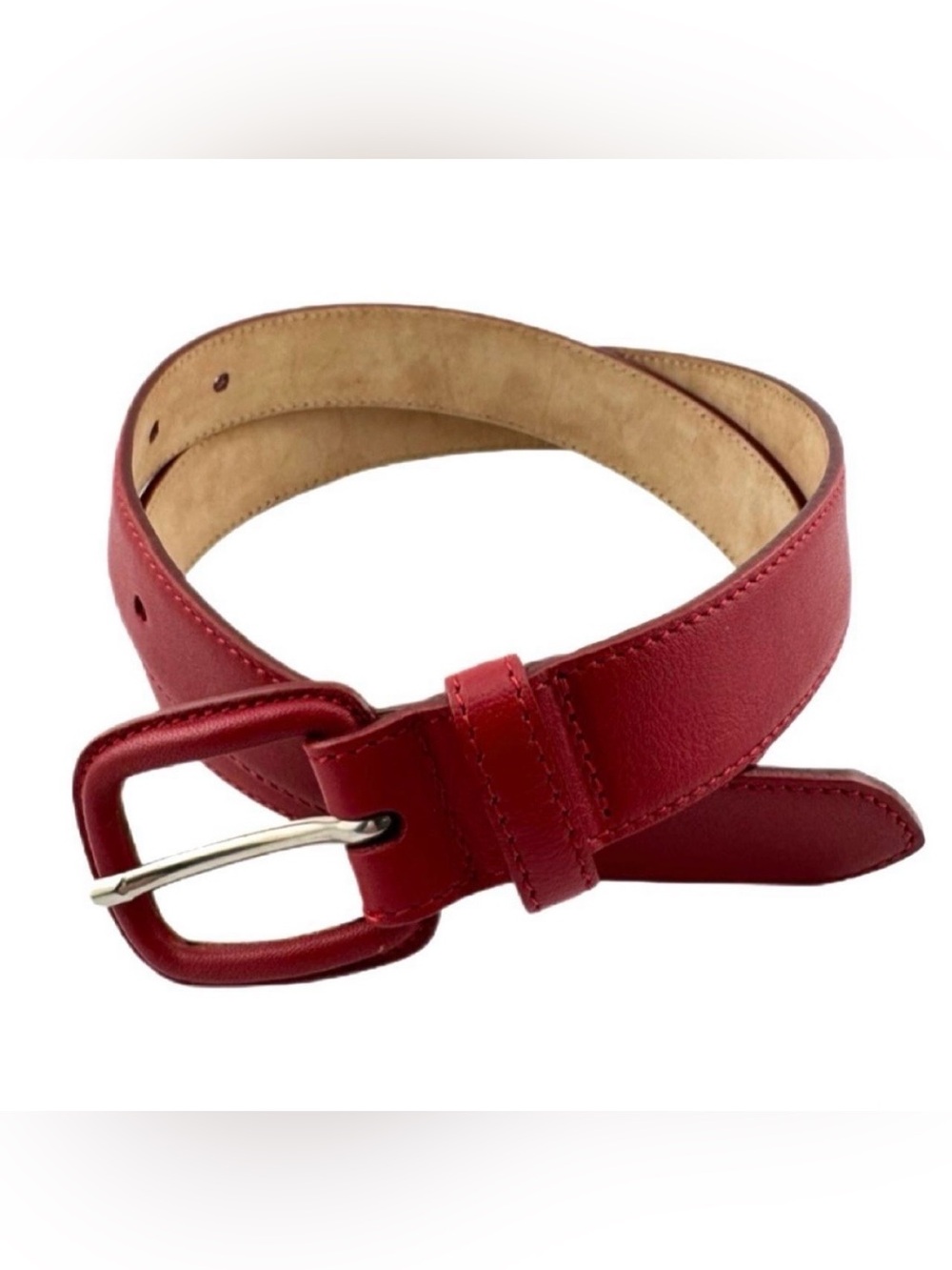 Talbots Red Leather Belt